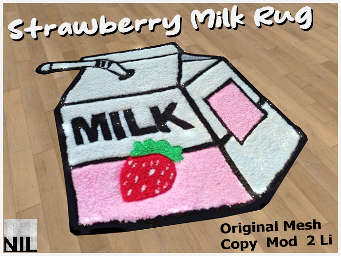 -NIL- Strawberry Milk Rug
