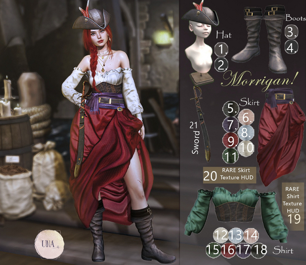 19. UNA. Morrigan Top Petite RARE