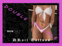 Double Trouble Stomach Tattoo – BOM