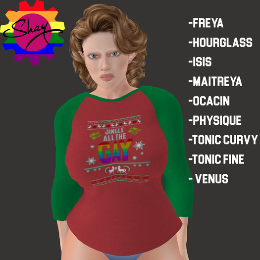 Jingle All The Gay LS Tee (F)