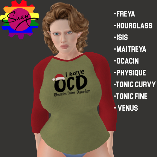 Obsessive Xmas Disorder LS Tee (F)