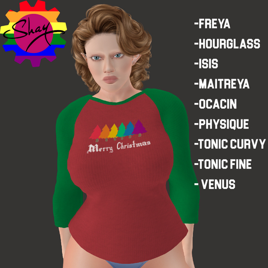 Pride Xmas Trees LS Tee (F)