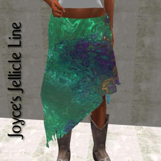 Demo Fat Pack Emerald Dream Mesh Skirt