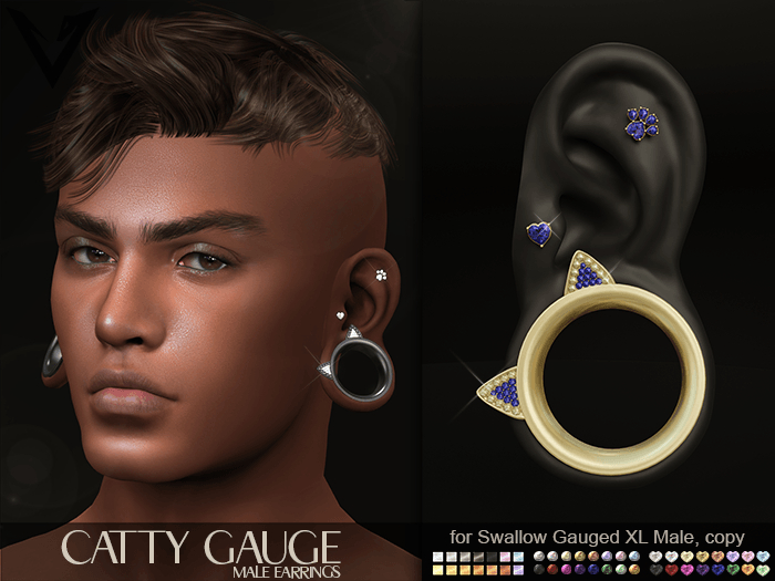[VIPERA] Catty Gauge Earring (XL MALE)