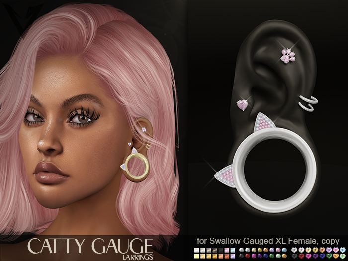 [VIPERA] Catty Gauge Earrings (XL FEMALE)