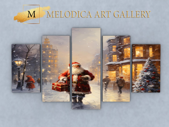 Santa Pictures Wall Decor