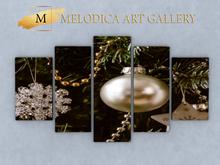 Christmas Gold Pictures Wall Decor