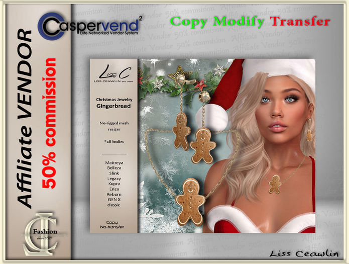 LC Affiliate Vendor [Christmas] - Gingerbread [1 vendor]