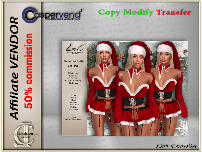 LC Affiliate Vendor [Christmas] - Reya Outfit [1 vendor]