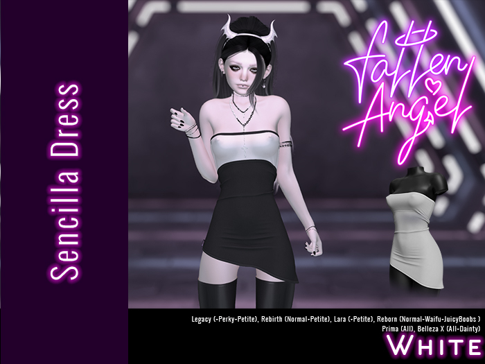 Fallen Angel - Sencilla Dress - WHITE