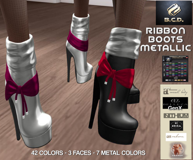 BCD Ribbon Boots Metallic DEMO