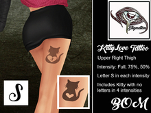 Stigmatem KittyLove Right Back Thigh S BOM Tattoo
