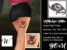 Stigmatem KittyLove Right Back Thigh W BOM Tattoo