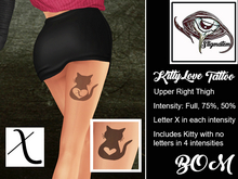 Stigmatem KittyLove Right Back Thigh X BOM Tattoo