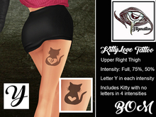 Stigmatem KittyLove Right Back Thigh Y BOM Tattoo