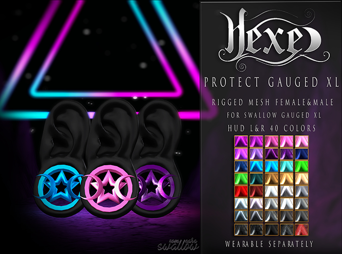 Hexed  - Protect Earring  for Swallow Gauged XL DEMO