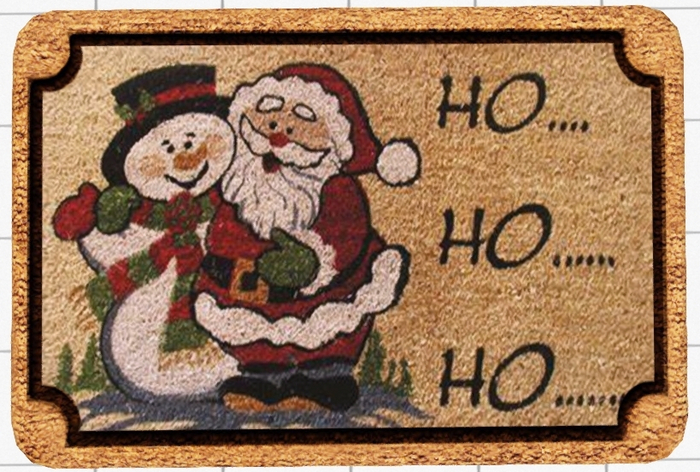 ~Confetti Time~ Welcome Mat Ho Ho Ho