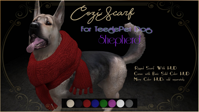 :AppyBottoms: TeeglePet DOG - CoziScarf - Shep