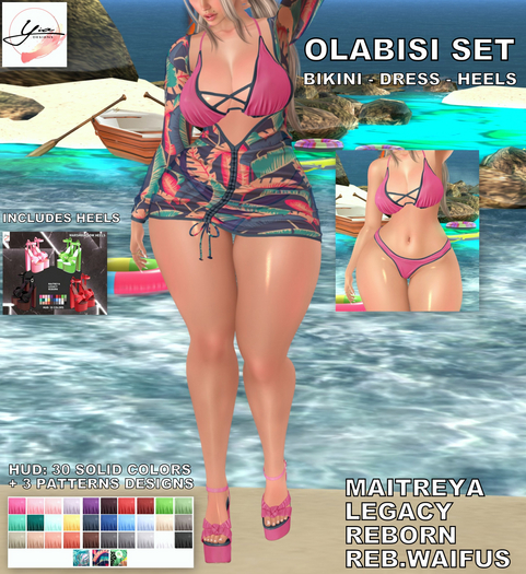 ..YIA.. Olabisi Set + Heels Fatpack