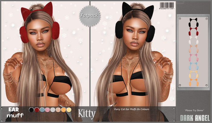 Dark Angel : Kitty Ear Muffs - Fatpack