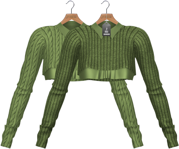 JF Design - Sharon Sweater-Shirt Combo - Moss