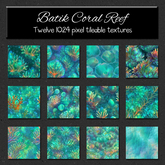 *Wallflowers* Batik Coral Reef