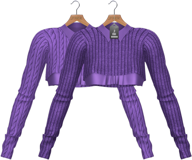 JF Design - Sharon Sweater-Shirt Combo - Amethyst