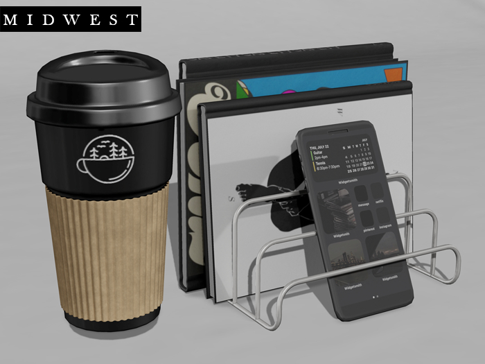 Midwest - 6AM - Book+Phone, Coffee