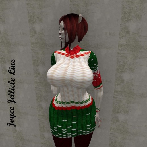 Ladies Christmas Wave Sweater dress