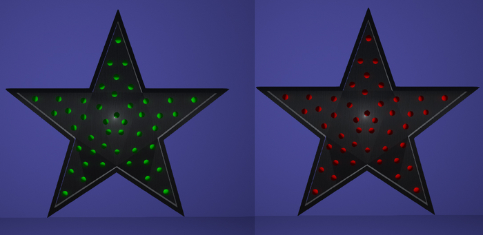 Flashing Christmas Star Decoration