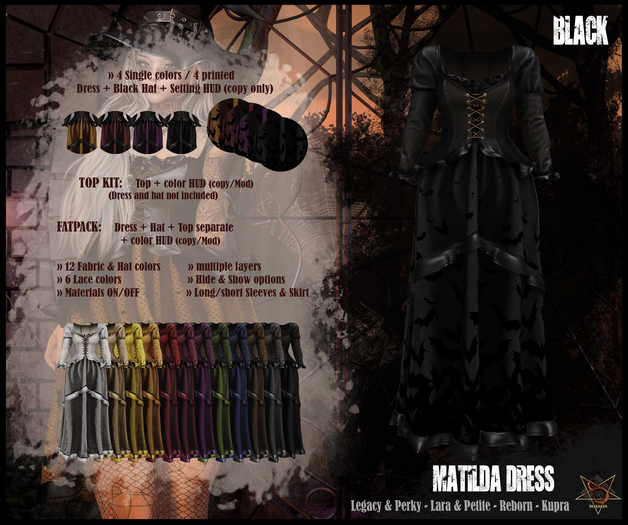 //RKS// Dress Matilda - Black Halloween