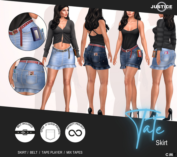 [JUSTICE] TATE SKIRT - DEMO