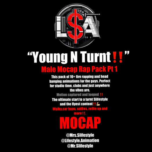 L$A - "Young N Turnt" MALE MOCAP PACK