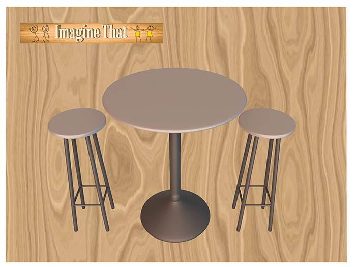 Imagine That ~ Bistro Table and Stool Set ~ Full Perm for Builders and Hobbyists
