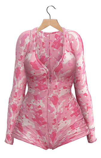 BUENO -Janie Onesie -Camo Pink