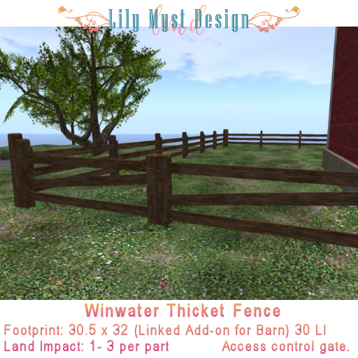 Lily Myst Design Winwater Thicket Fence