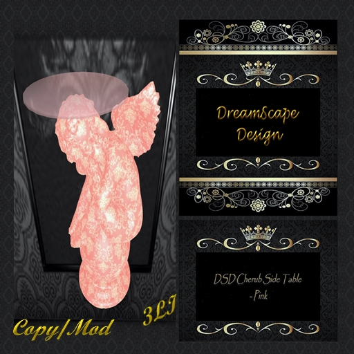 DSD Cherub Table- Pink Boxed