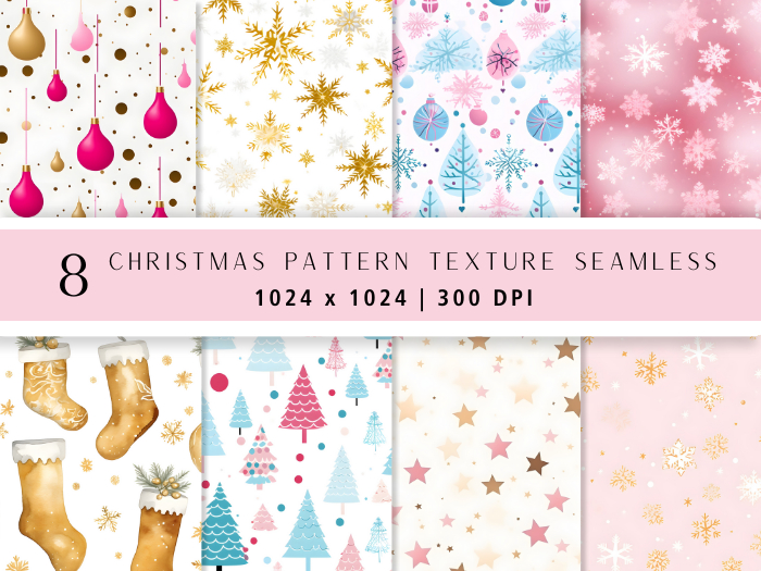 Seacloud. 8 Christmas Pattern Texture Seamless 2