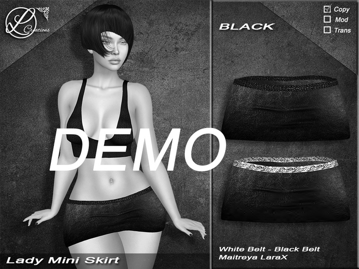 Lady Mini Skirt LaraX  DEMO