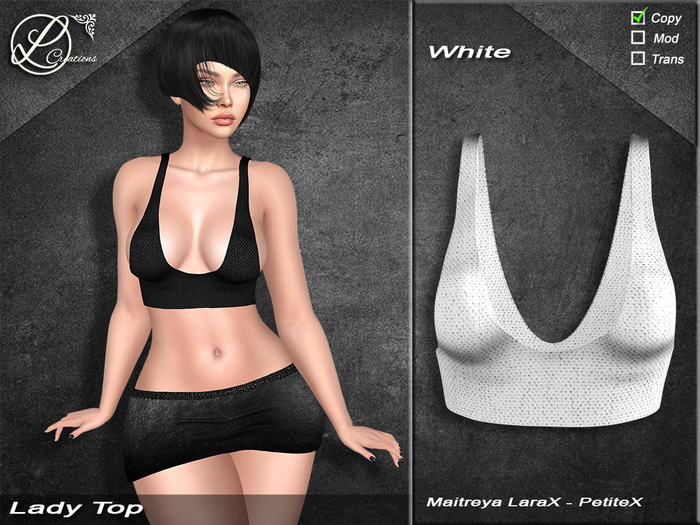 Lady Top Lara X PetiteX White