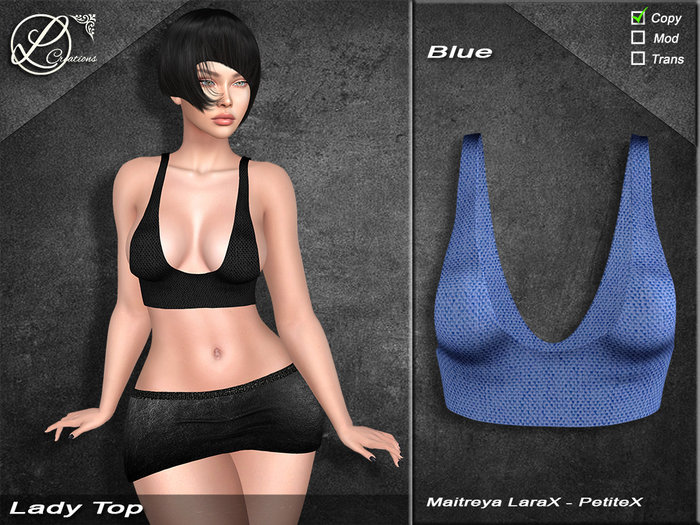 Lady Top Lara X PetiteX Blue