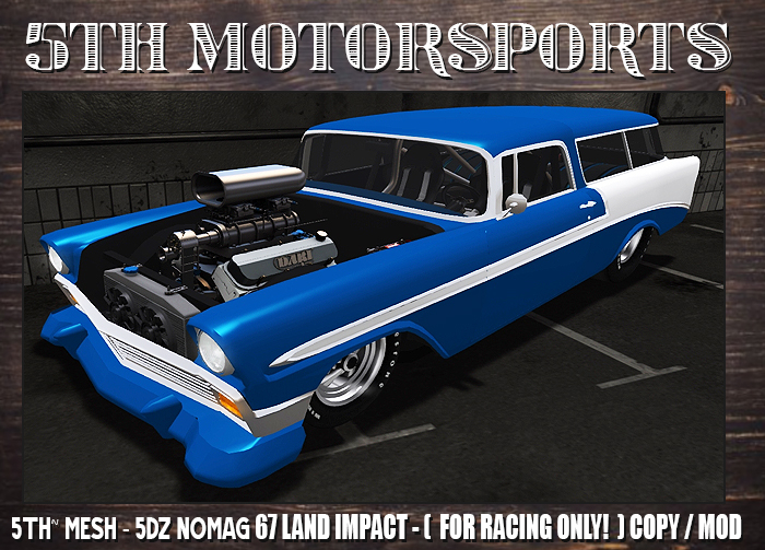 5TH~ 5DZ Nomag Blue GEN9 ( For Drag Racing Only ) 