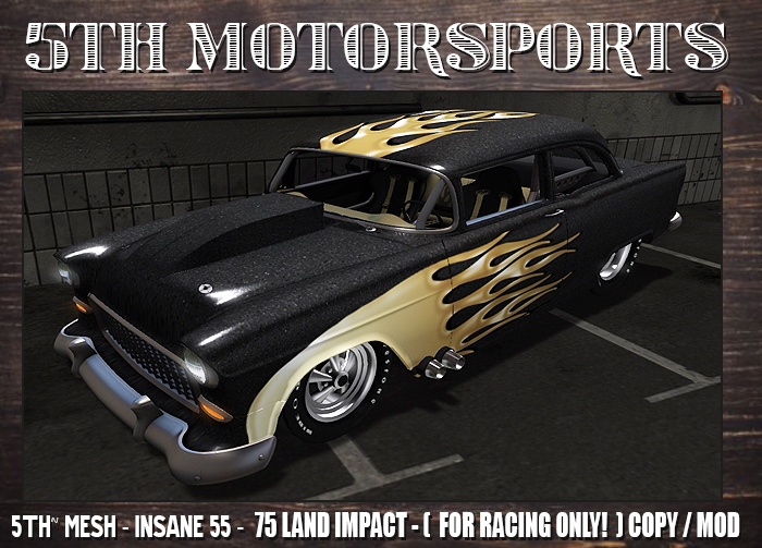 5TH~ Insane 55 ( Black & Gold ) GEN9 ( For Drag Racing Only ) 