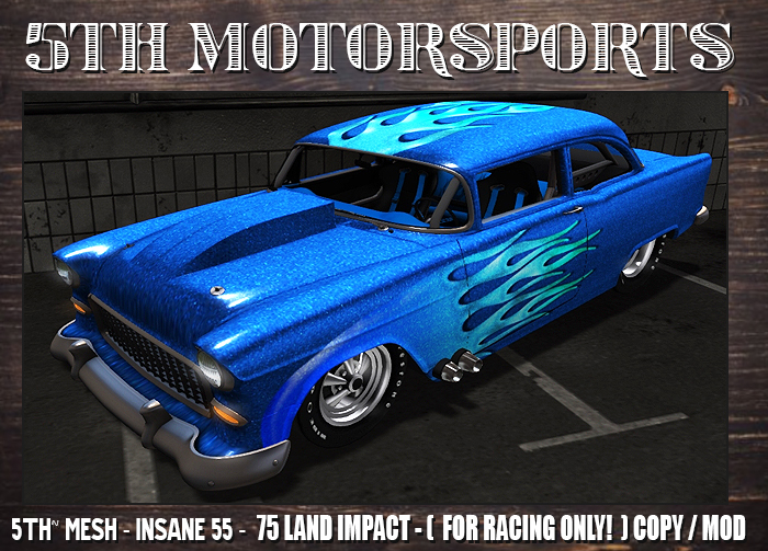 5TH~ Insane 55 ( Blue on Blue ) GEN9 ( For Drag Racing Only ) 