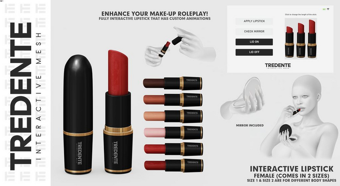 Tredente // Interactive Lipstick [LIGHT BROWN] (Packed)