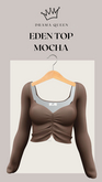 DRAMA QUEEN Eden Top - Mocha (ADD)