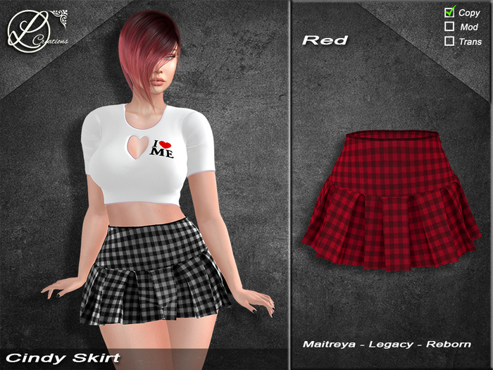 Cindy Skirt Red