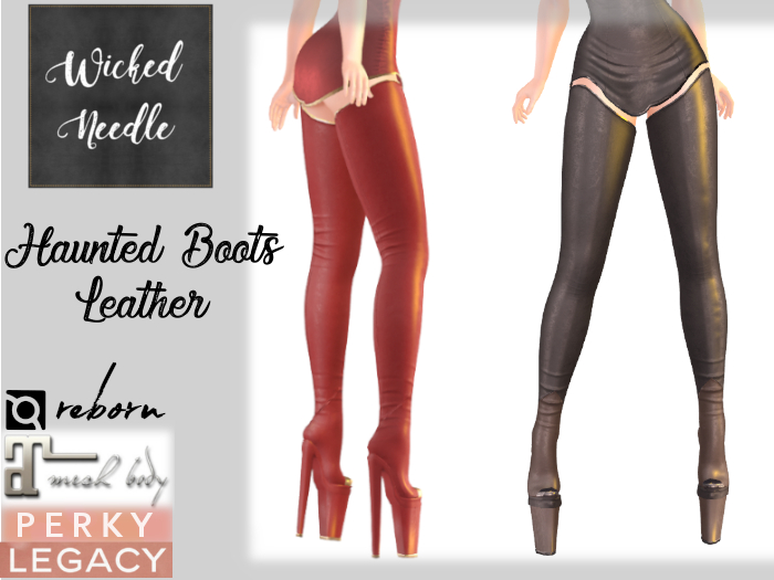 Second Life Marketplace WN Haunted leather Boots