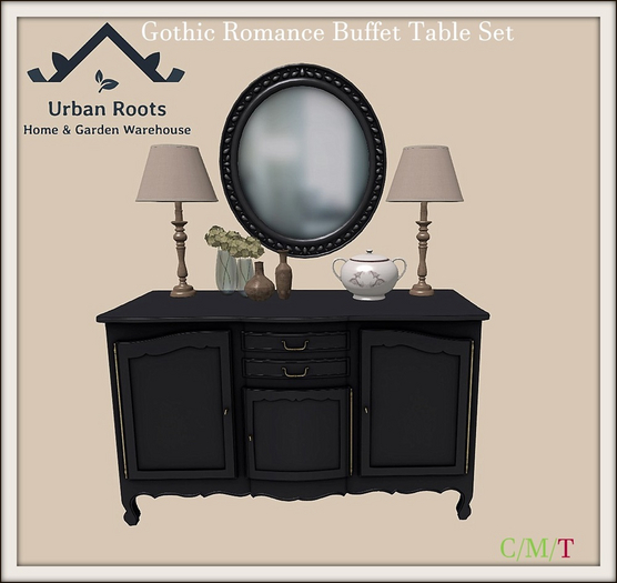 UR Gothic Romance Buffet Table Set
