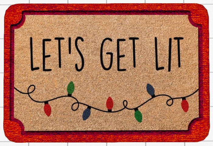 ~Confetti Time~ Welcome Mat Let's Get Lit